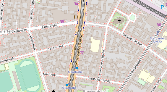 Friseur auf Satellitenbild