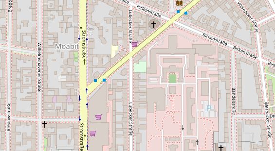 Friseur auf Satellitenbild