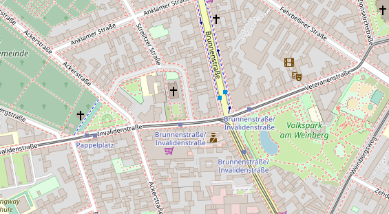 Friseur auf Satellitenbild