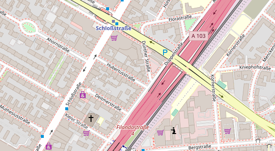 Friseur auf Satellitenbild