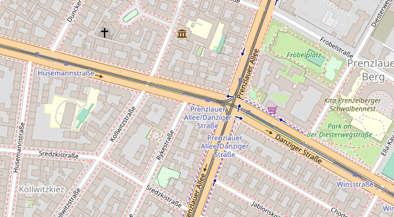 Friseur auf Satellitenbild