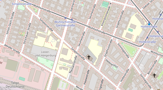 Friseur auf Satellitenbild