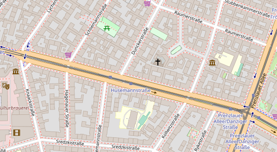 Friseur auf Satellitenbild