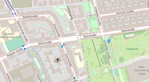 Friseur auf Satellitenbild