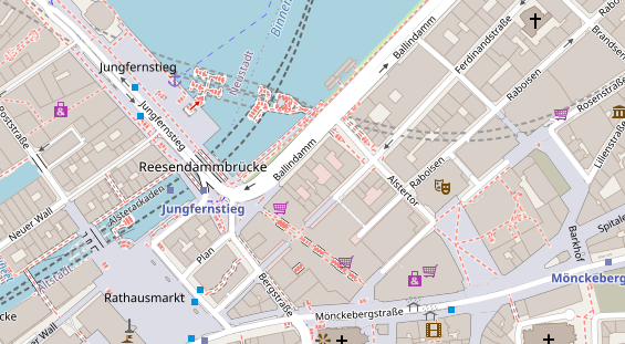 Friseur auf Satellitenbild