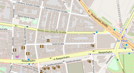 Friseur auf Satellitenbild