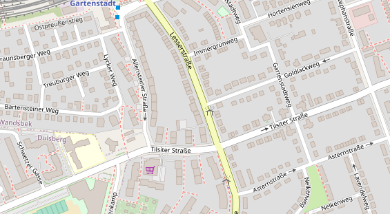 Friseur auf Satellitenbild