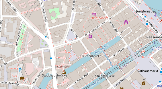 Friseur auf Satellitenbild