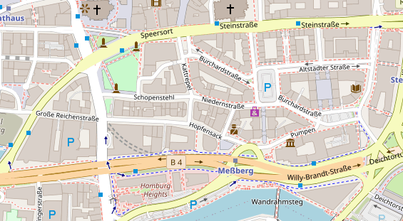 Friseur auf Satellitenbild