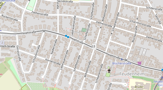 Friseur auf Satellitenbild