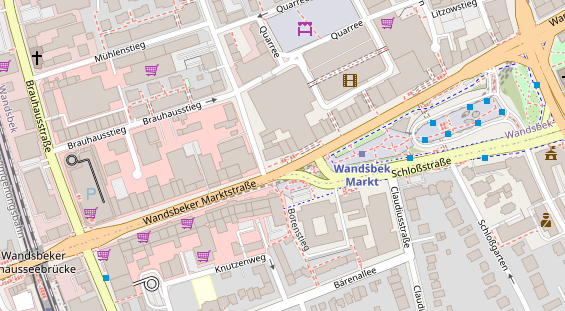 Friseur auf Satellitenbild