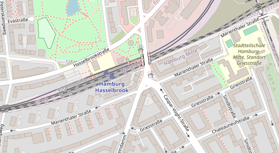 Friseur auf Satellitenbild