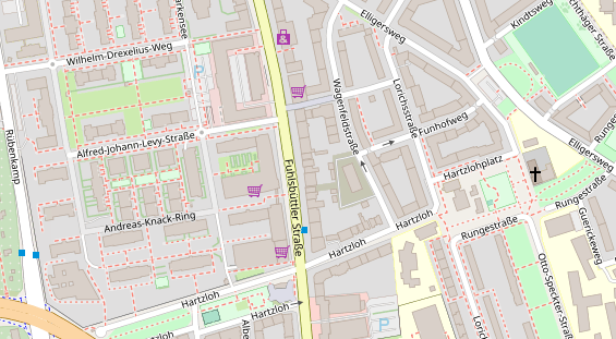 Friseur auf Satellitenbild