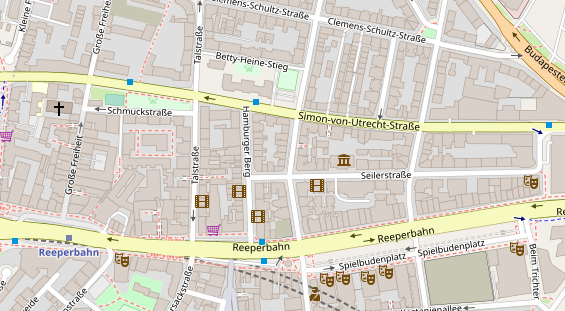 Friseur auf Satellitenbild