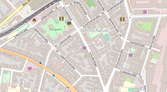 Friseur auf Satellitenbild