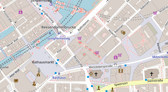 Friseur auf Satellitenbild