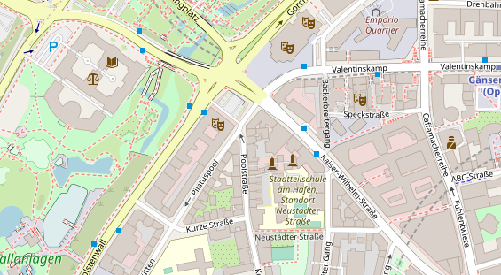 Friseur auf Satellitenbild