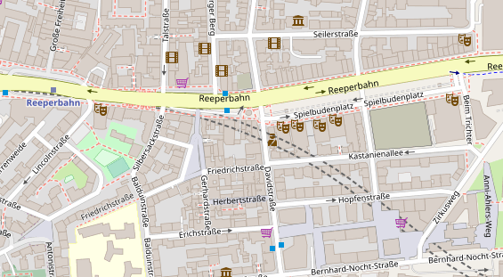 Friseur auf Satellitenbild