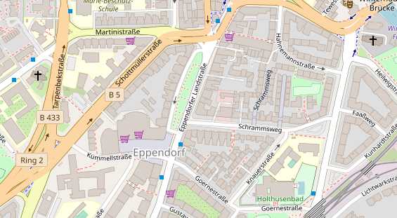 Friseur auf Satellitenbild