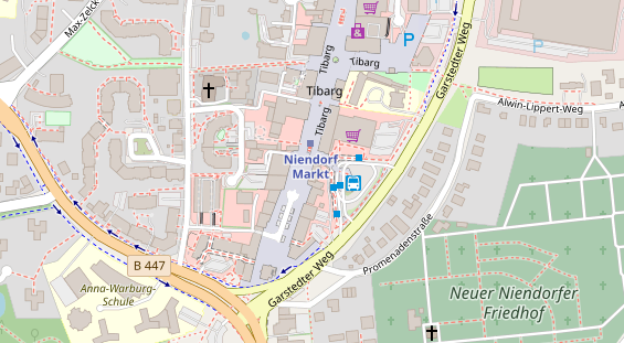 Friseur auf Satellitenbild