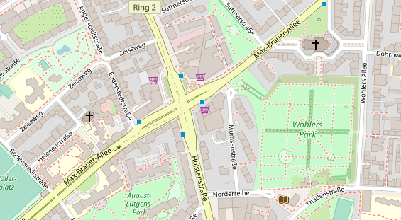 Friseur auf Satellitenbild