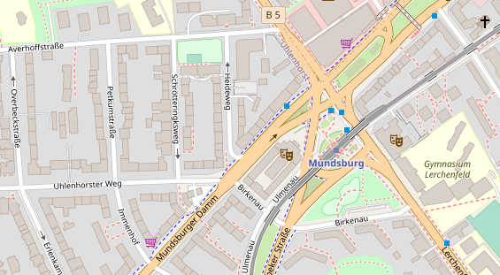 Friseur auf Satellitenbild