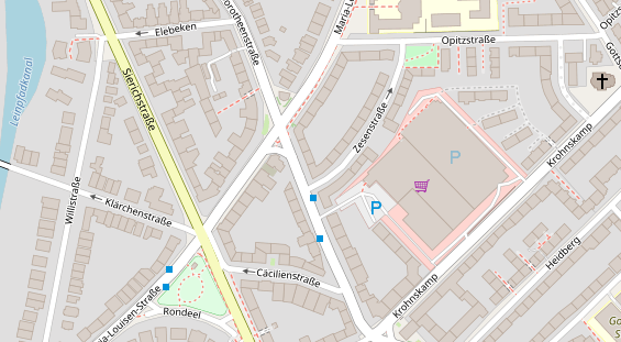 Friseur auf Satellitenbild