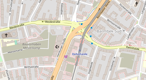 Friseur auf Satellitenbild