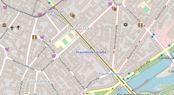 Friseur auf Satellitenbild