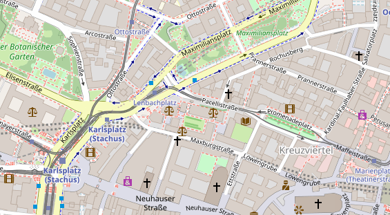 Friseur auf Satellitenbild