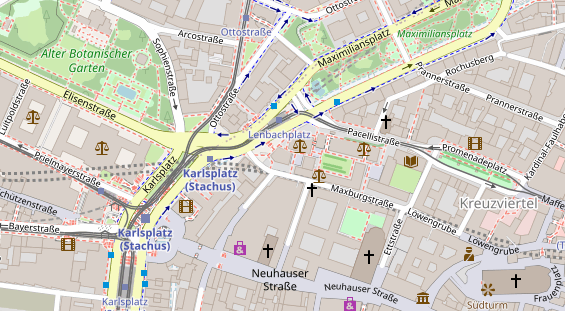 Friseur auf Satellitenbild