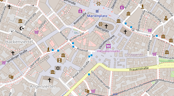 Friseur auf Satellitenbild