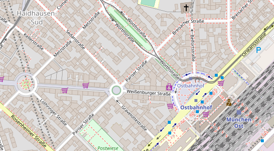 Friseur auf Satellitenbild