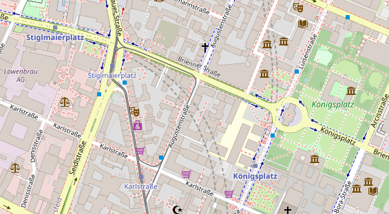 Friseur auf Satellitenbild