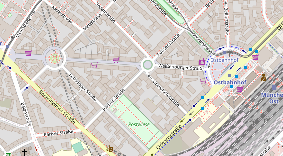 Friseur auf Satellitenbild