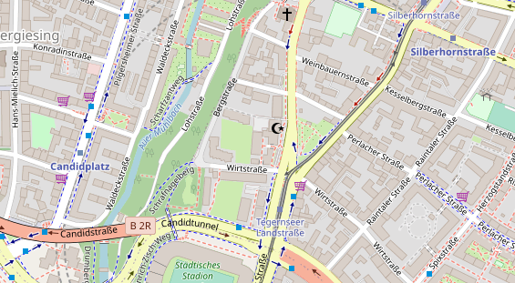 Friseur auf Satellitenbild