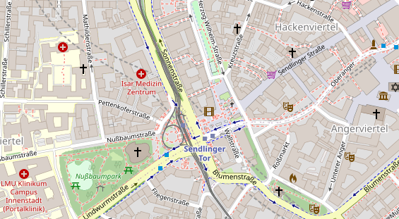 Friseur auf Satellitenbild