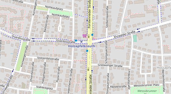 Friseur auf Satellitenbild