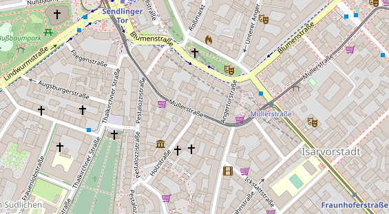 Friseur auf Satellitenbild