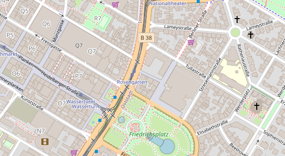 Friseur auf Satellitenbild