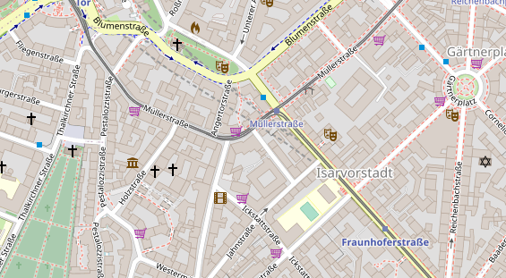 Friseur auf Satellitenbild