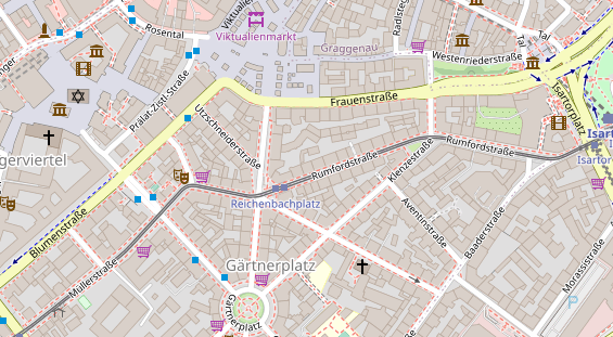 Friseur auf Satellitenbild