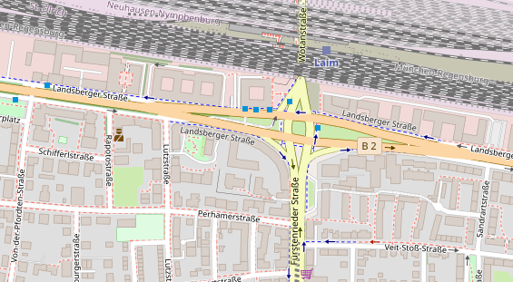 Friseur auf Satellitenbild