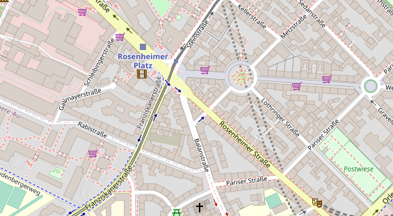 Friseur auf Satellitenbild