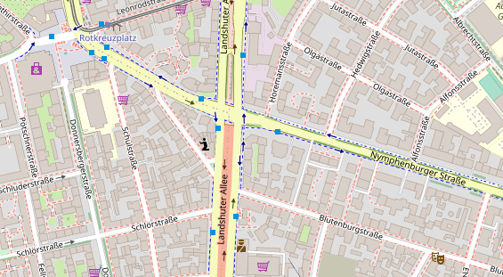 Friseur auf Satellitenbild