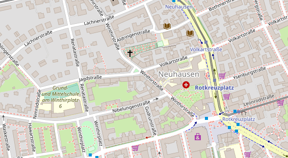 Friseur auf Satellitenbild