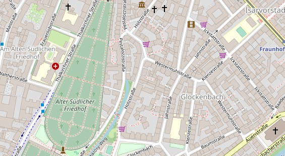 Friseur auf Satellitenbild