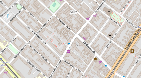 Friseur auf Satellitenbild