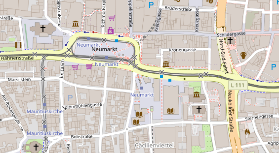 Friseur auf Satellitenbild