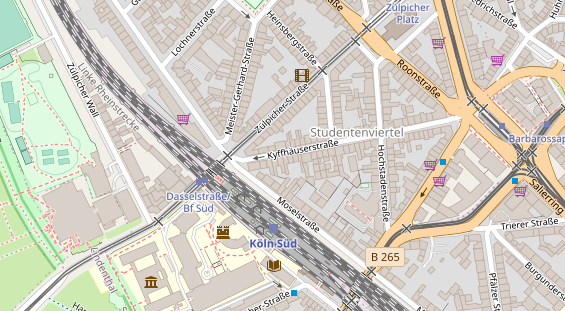 Friseur auf Satellitenbild